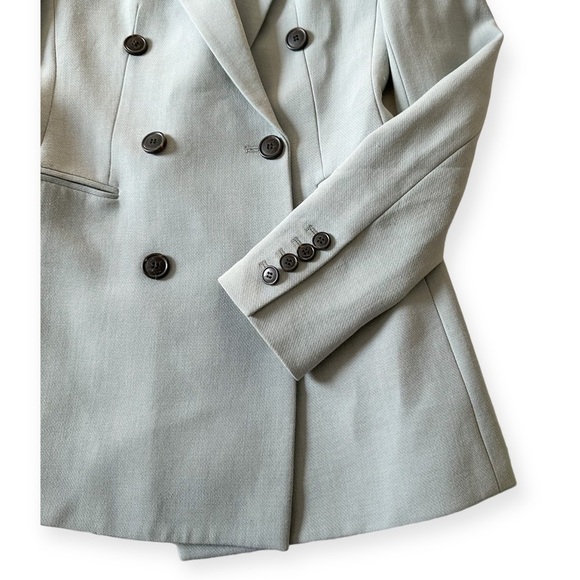 Theory Camogie Power Jacket, Double Breasted Blazer In Oregano, Size 00 - Picture 9 of 14